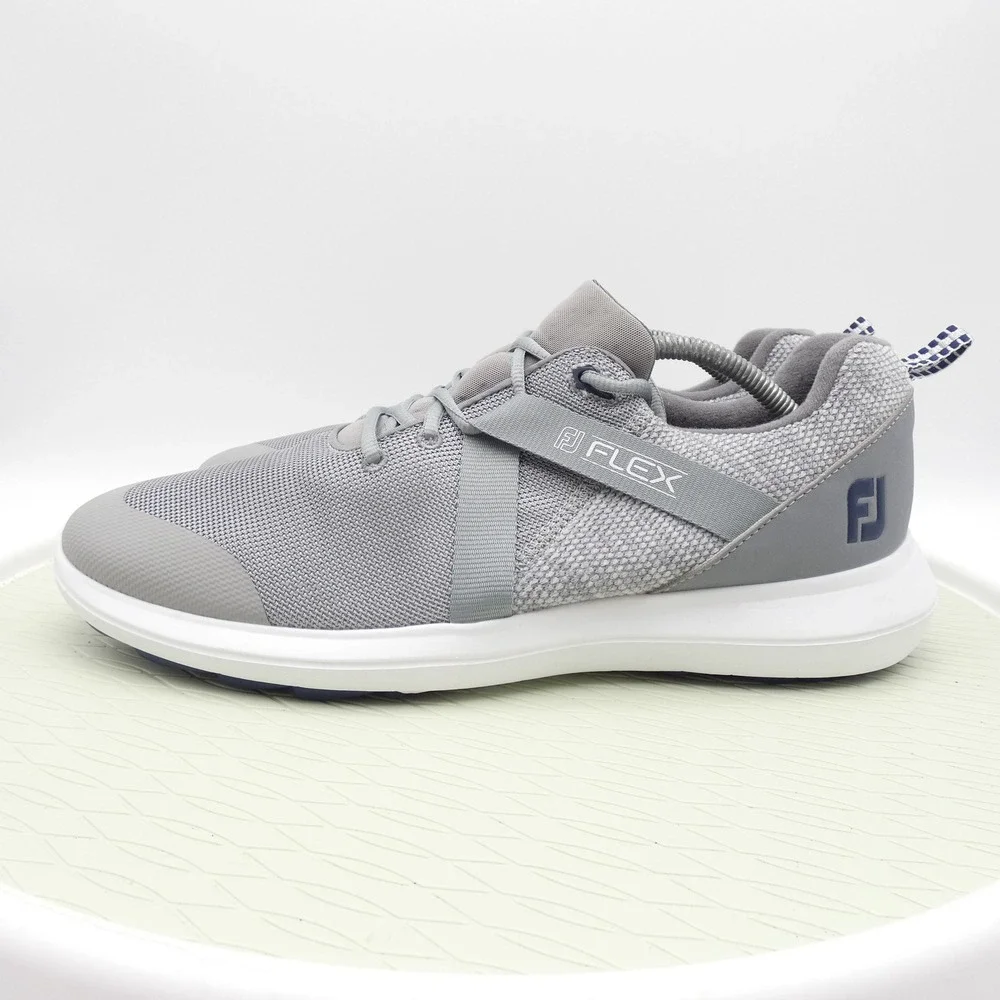 FootJoy Flex Mens Golf Shoes Grey Spikeless Mesh Sneakers 56106 Size 11.5 M